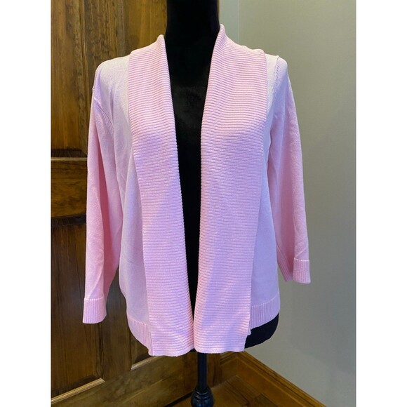 Faded Glory  Pink Open Front Cardigan Size XXL -   Dressy Casual - Picture 2 of 11
